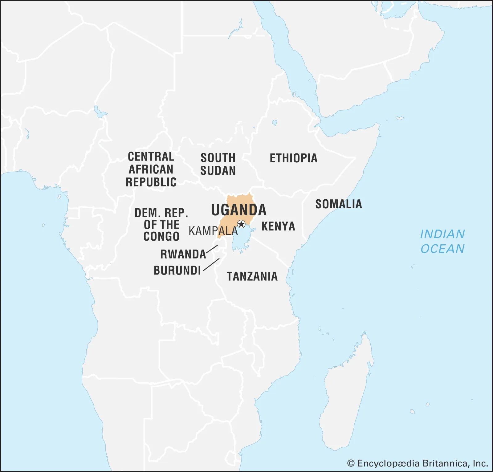 Uganda Map