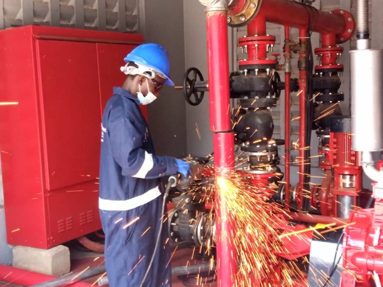 Installation of Fire Pump at Euroflex