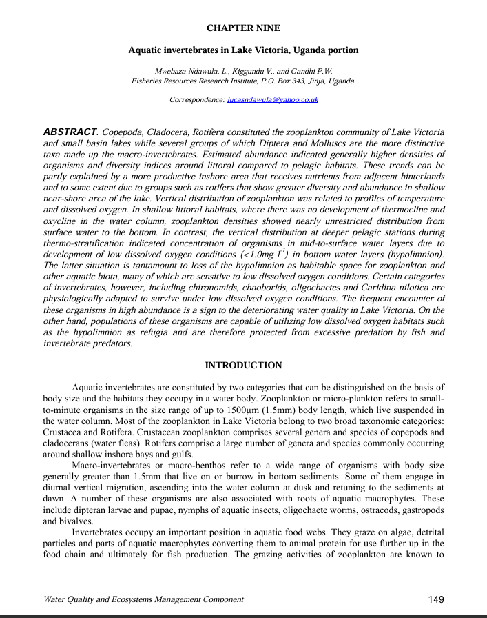 Chapter 9 Eutrophication2