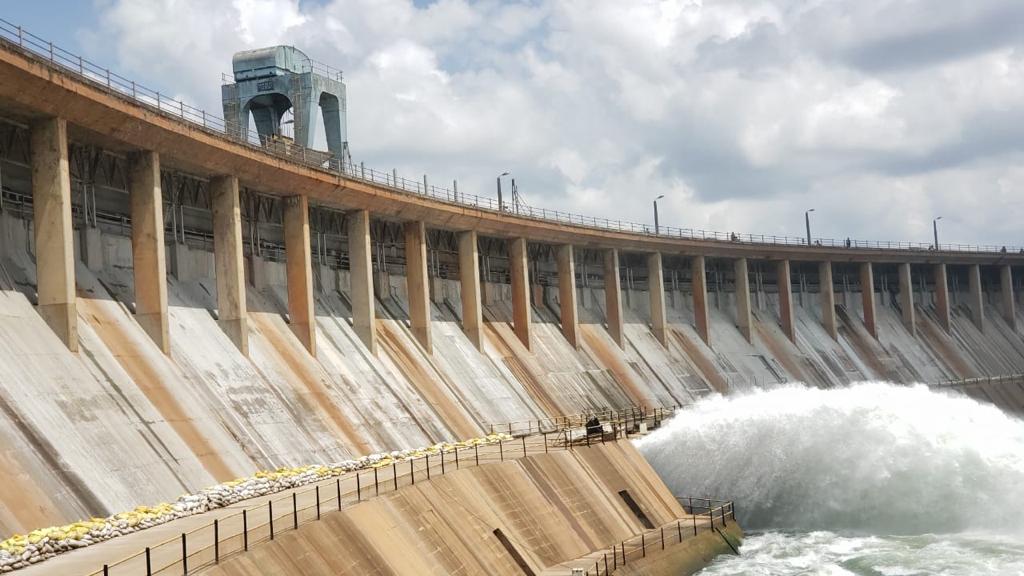 Nalubaale Dam aerial view
