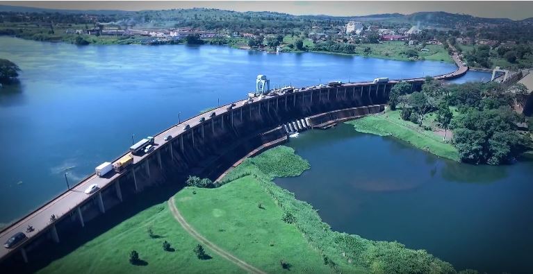 Kiira Dam aerial view