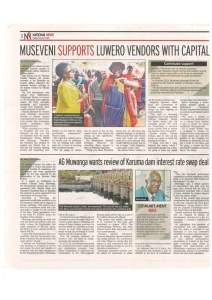 AG Muwanga wants review of Karuma dam interest rate swap deal