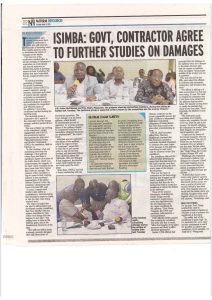 2025.3.11.NV 22. Isimba, Gov’t-Contractor Agree to further studies on damages