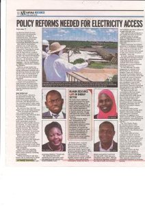 NewVision 2025.1.28 Pg17-18. Police Reforms needed for electricity access