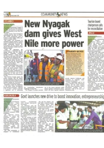 Nyagak Dam Gives Westnile More Power Nv 2025.8.4